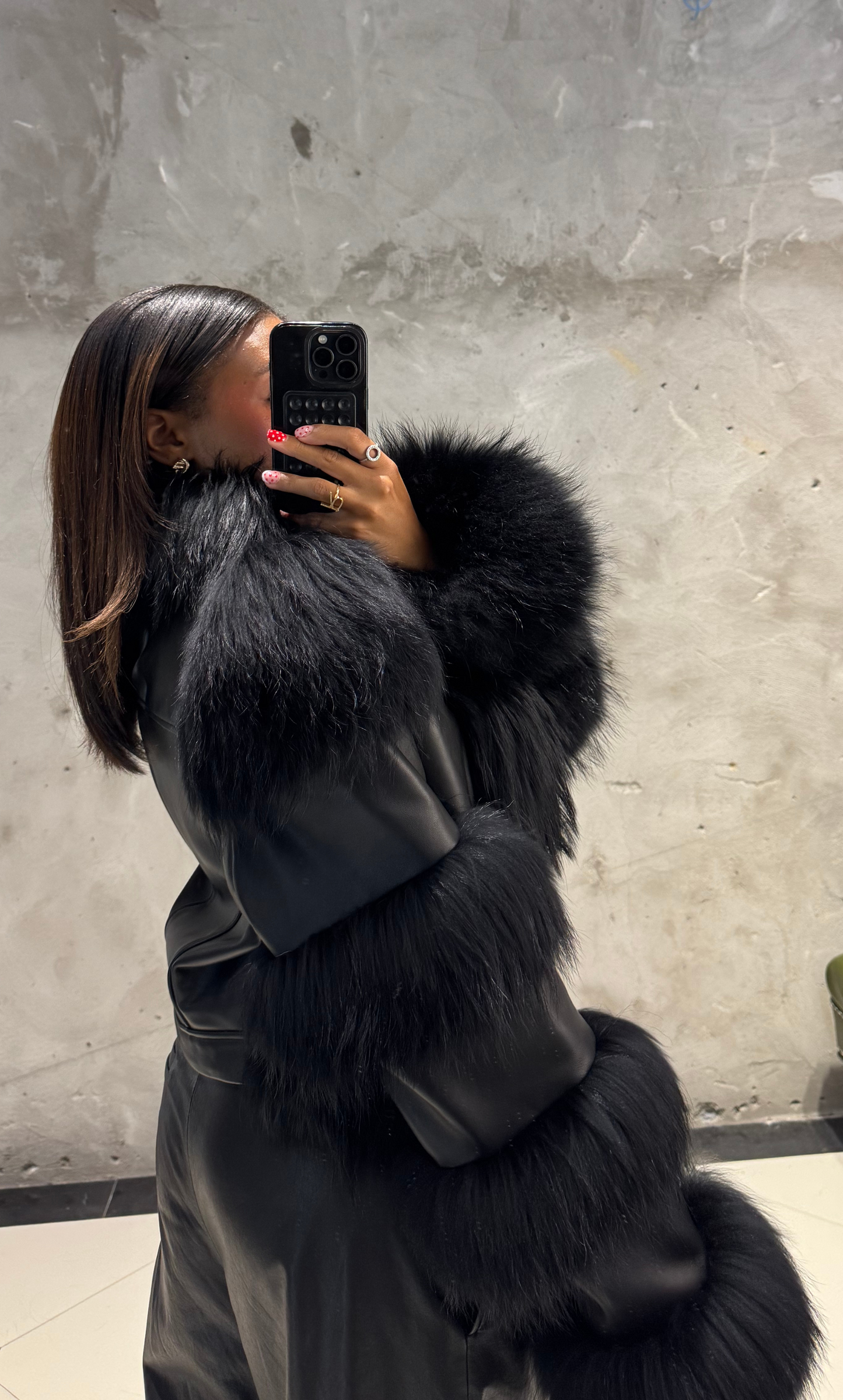 Raven Fur Coat (PRE ORDER)