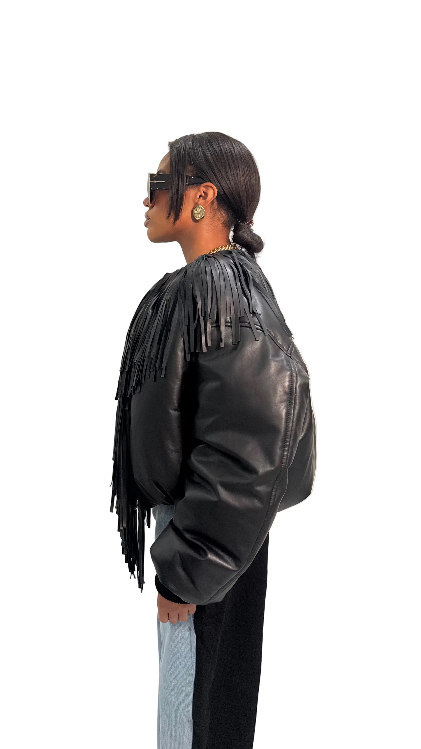 Tasha Tasslled Bomber Jacket