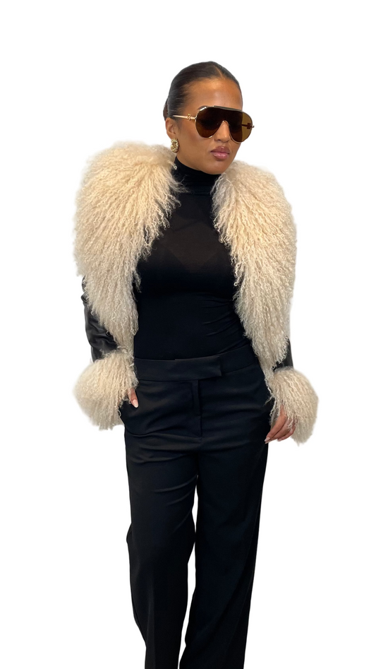 Riri Mongolian Trim Coat