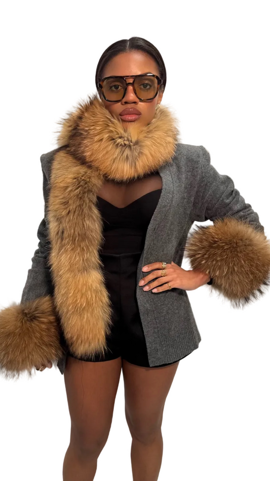 Latte Raccon Scarf
