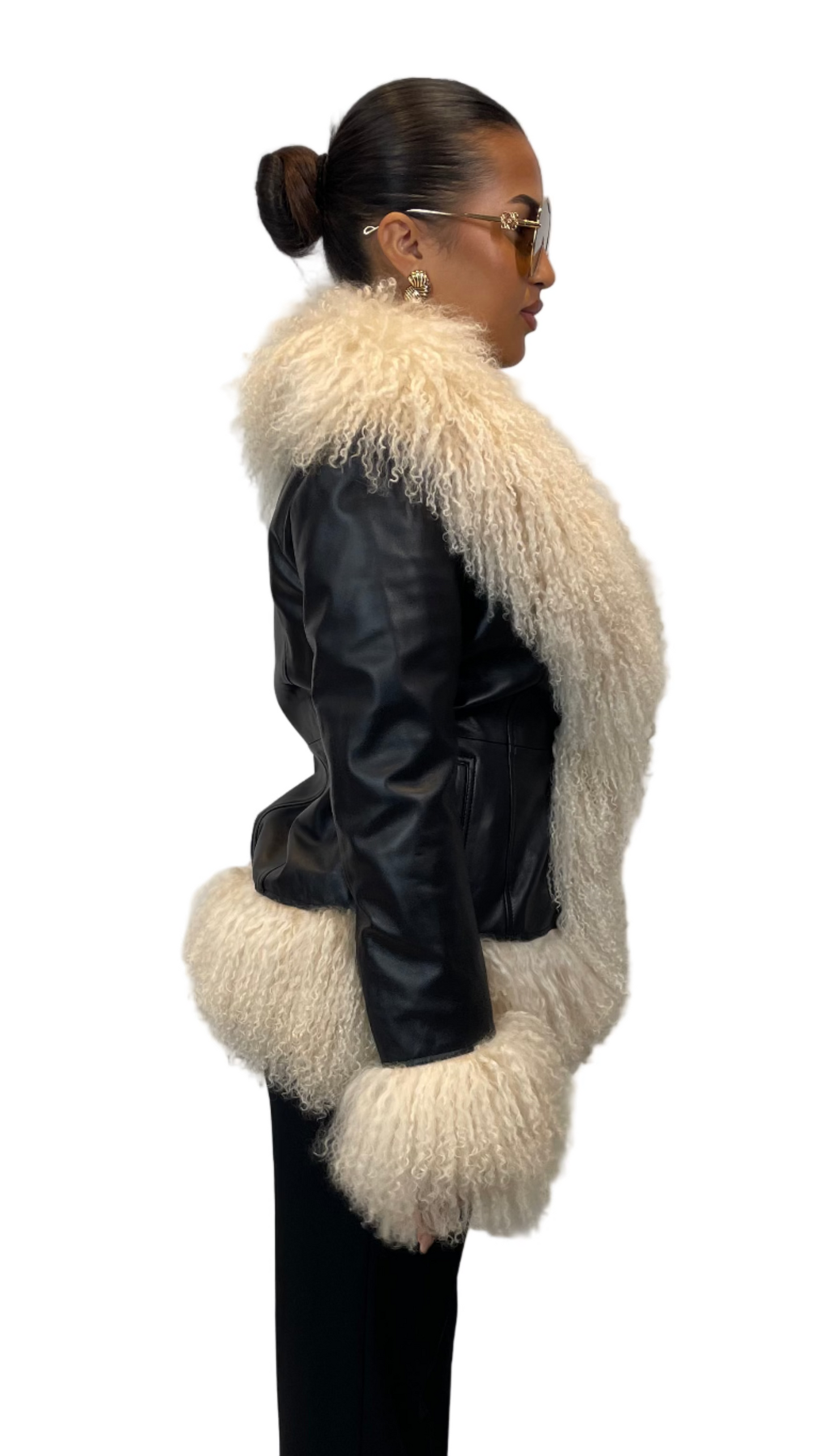 Riri Mongolian Trim Coat