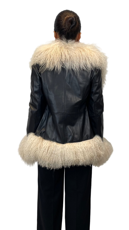 Riri Mongolian Trim Coat
