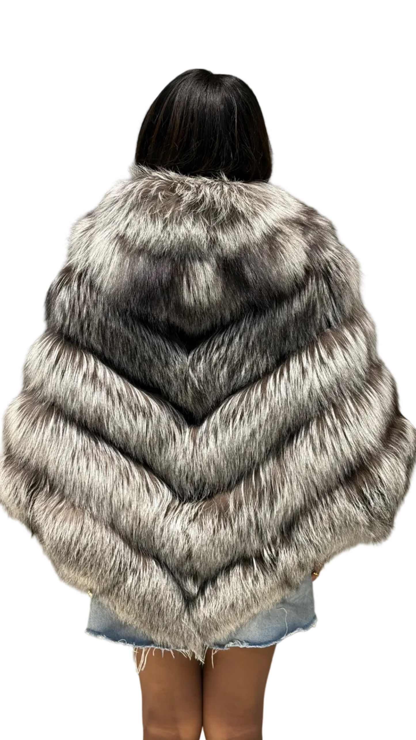 Ami Silver Fox Poncho