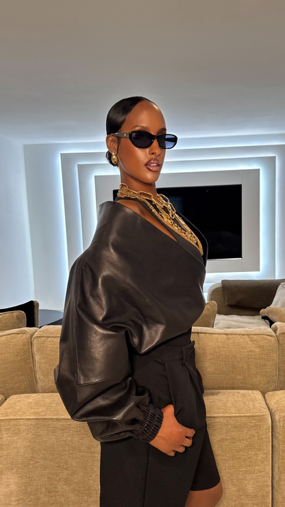 Robin Wrapped Leather Jacket